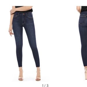 SAM EDELMAN Stiletto Raw Hem Ankle Skinny Jeans